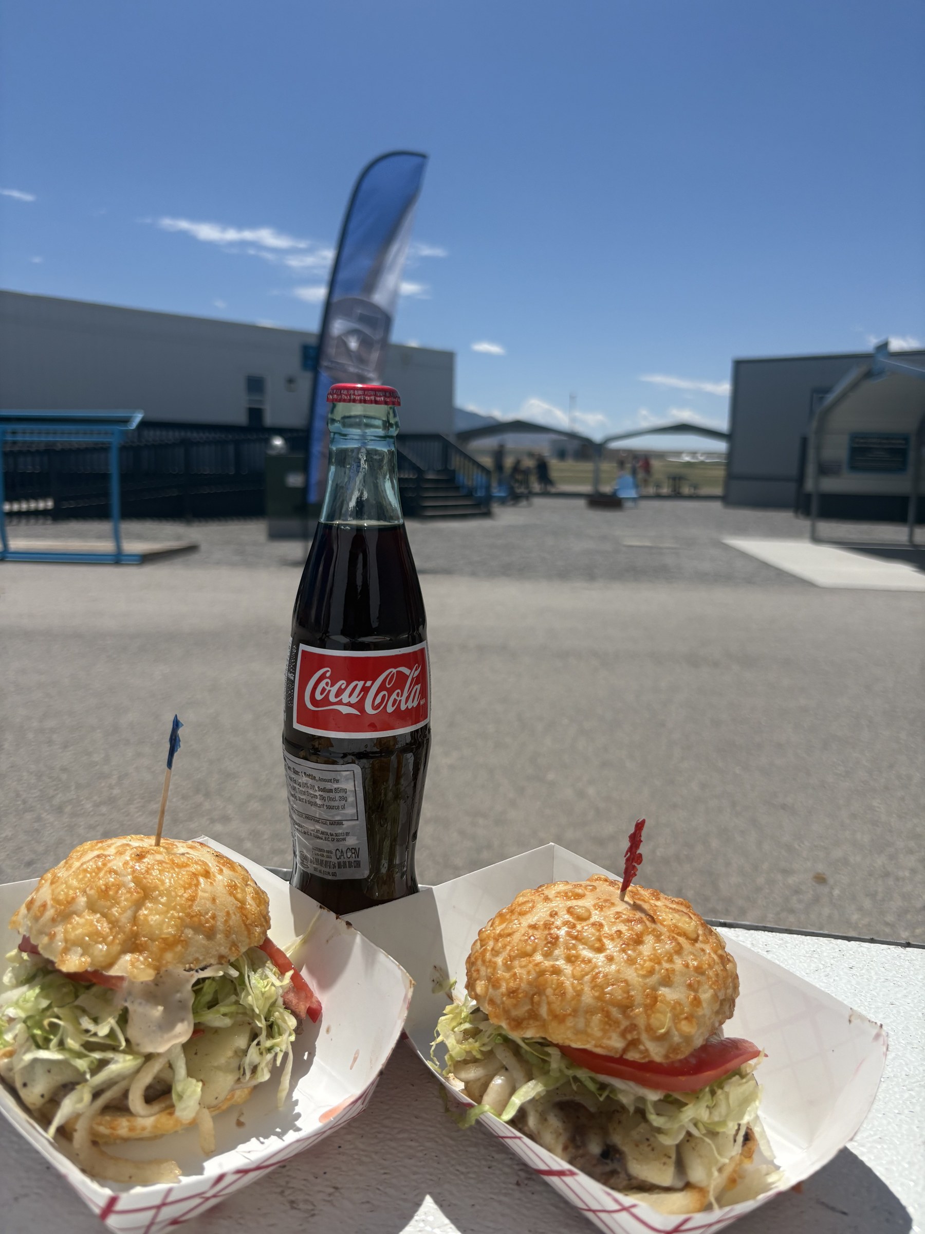 Two Slider Up SLC smash sliders with a Mexican Coca-Cola at Skydive Utah